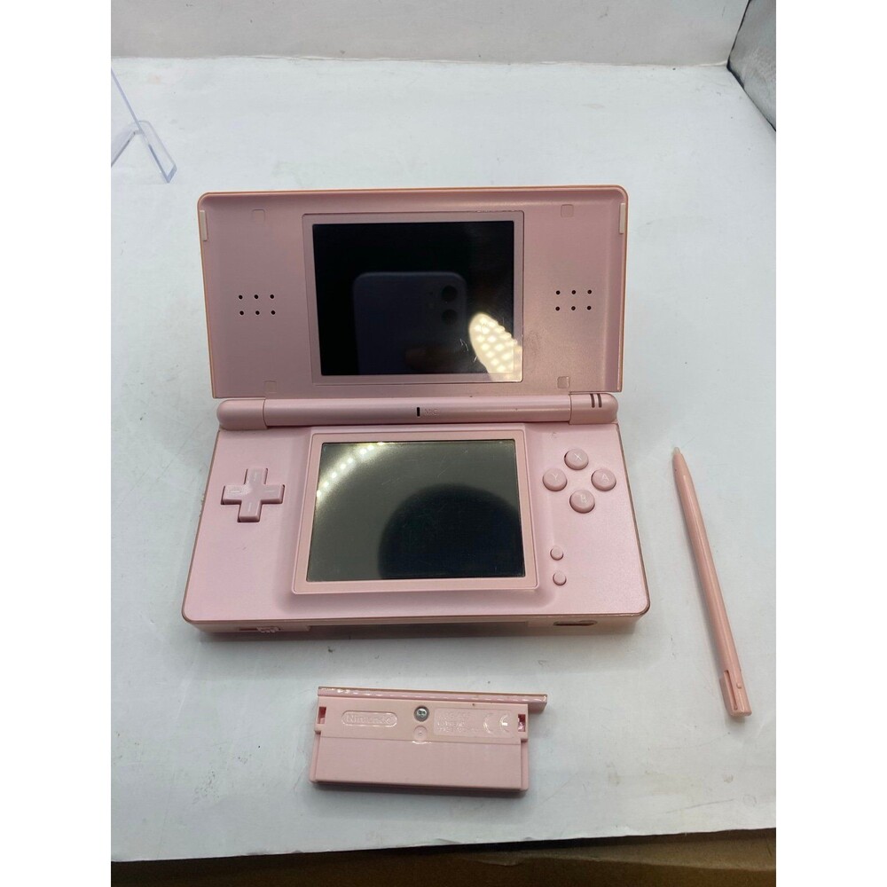 Nintendo DS Lite Coral Pink Handheld Console System Tested Working